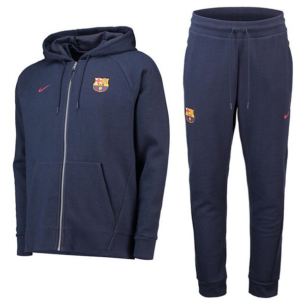 Survetement Football Barcelone 2018-19 Bleu Gris